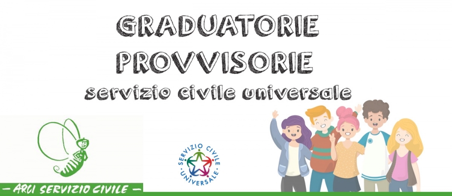 Pubblicate le graduatorie provvisorie del Servizio Civile Universale