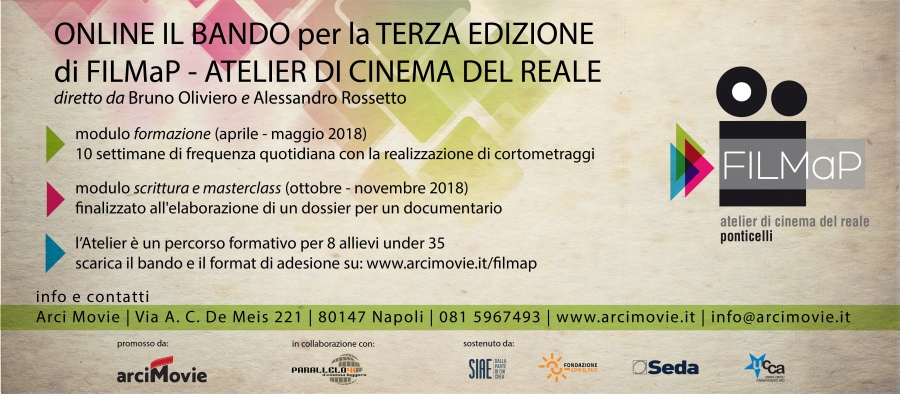 FILMaP - Atelier di Cinema del Reale - Online il Bando di Selezione