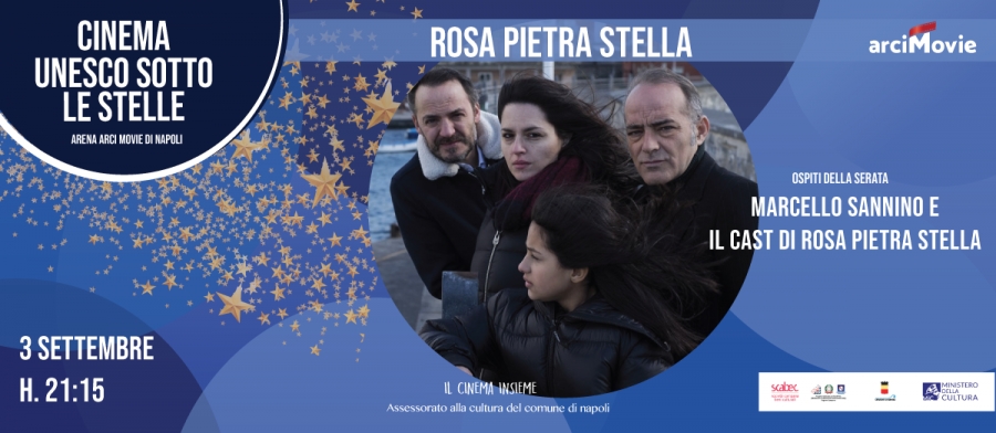 Marcello Sannino e il cast di ROSA PIETRA STELLA all'Arena di San Domenico