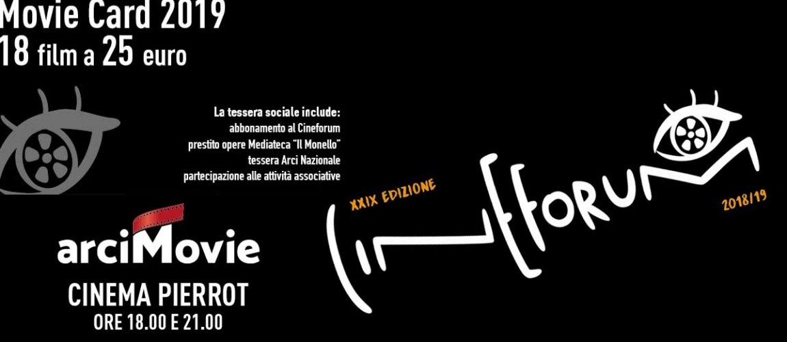 Movie Card 2019 - 18 film 25 euro