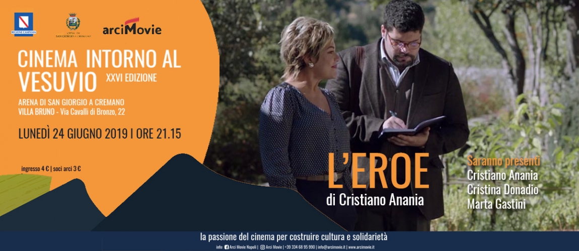 Il cast de L'EROE all'Arena di San Giorgio a Cremano