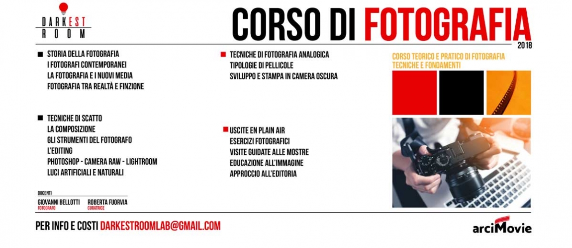 Corso di fotografia DarkEst Room