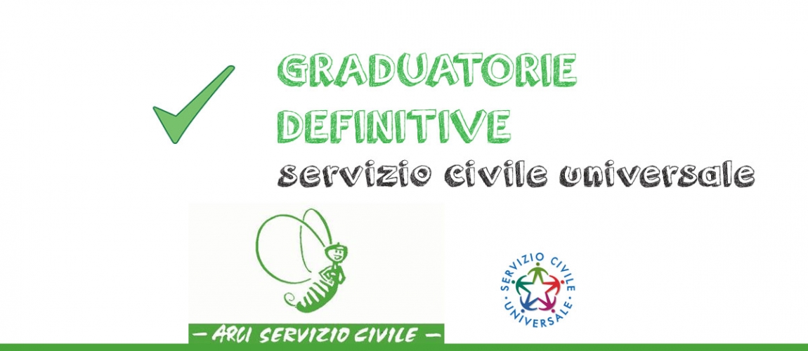 Pubblicate le graduatorie definitive del Servizio Civile Universale