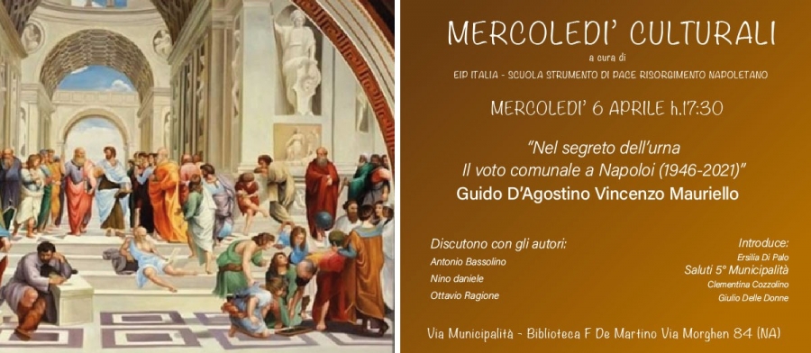 Mercoled&igrave; culturali con Guido D'Agostino e Vincenzo Mauriello