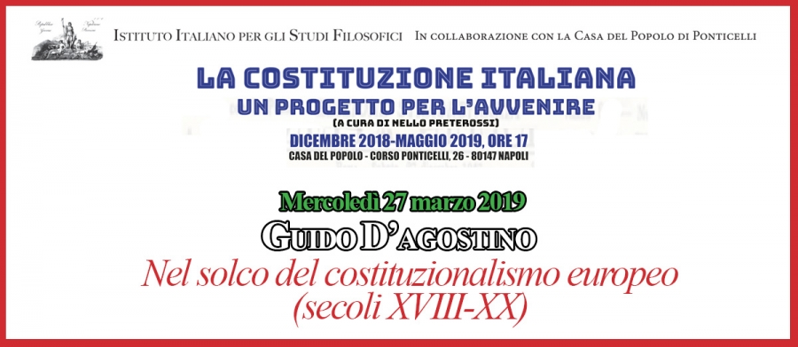 Seminario NEL SOLCO DEL COSTITUZIONALISMO EUROPEO (SECOLI XVIII-XX)&nbsp;