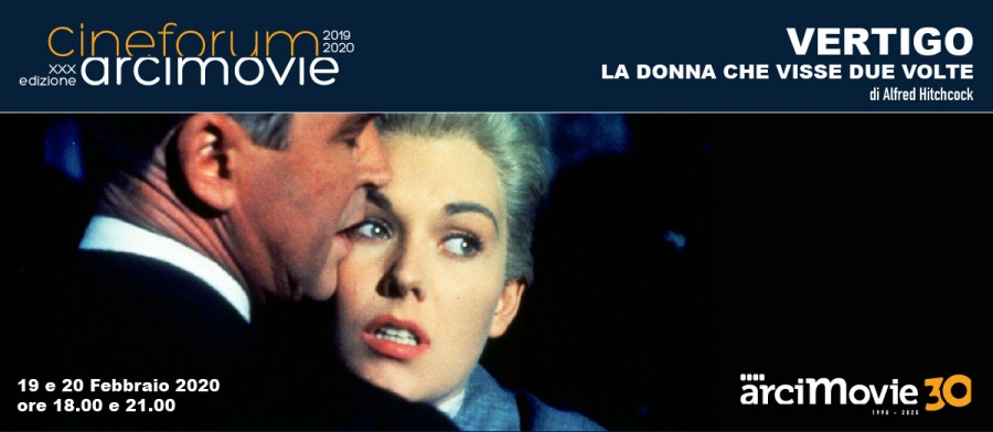 Il Cineforum presenta VERTIGO - LA DONNA CHE VISSE DUE VOLTE