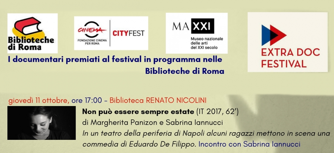 NON PU&Ograve; ESSERE SEMPRE ESTATE nelle Biblioteche di Roma